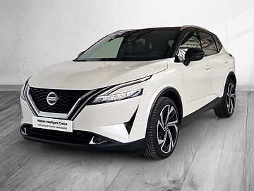 Nissan Qashqai 1.3 DIG-T MHEV 116KW TEKNA+ DCT 158 5P Lunar White + Midnight Black